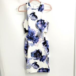 Finders Keepers Atlas Cut Out Purple‎ Rose Dress
